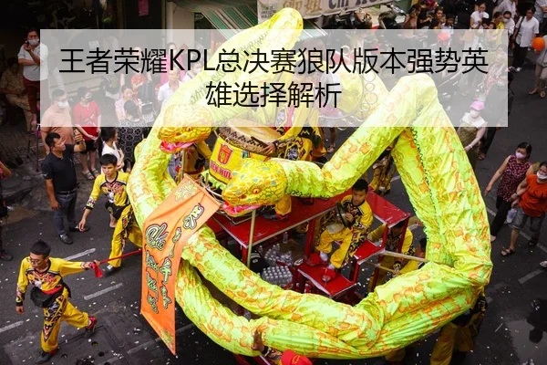 王者荣耀KPL总决赛狼队版本强势英雄选择解析